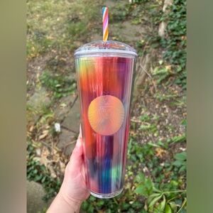 Rainbow Starbucks Tumbler